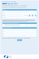 BRSP Opt out Form