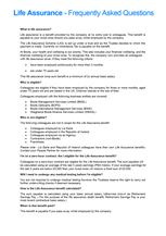 Life Assurance FAQs